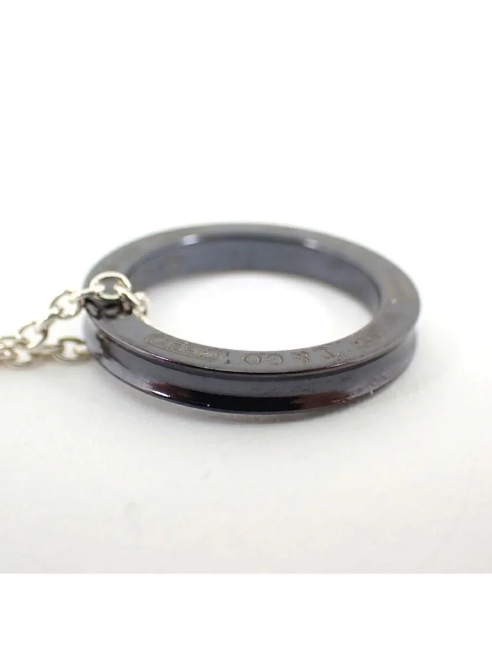 Tiffany & Co Titanium 925 Circle Necklace